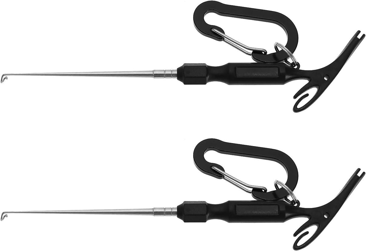 Multi-Purpose Fishing Knot Tying & Hook Removal Tool Set - 2 Pieces