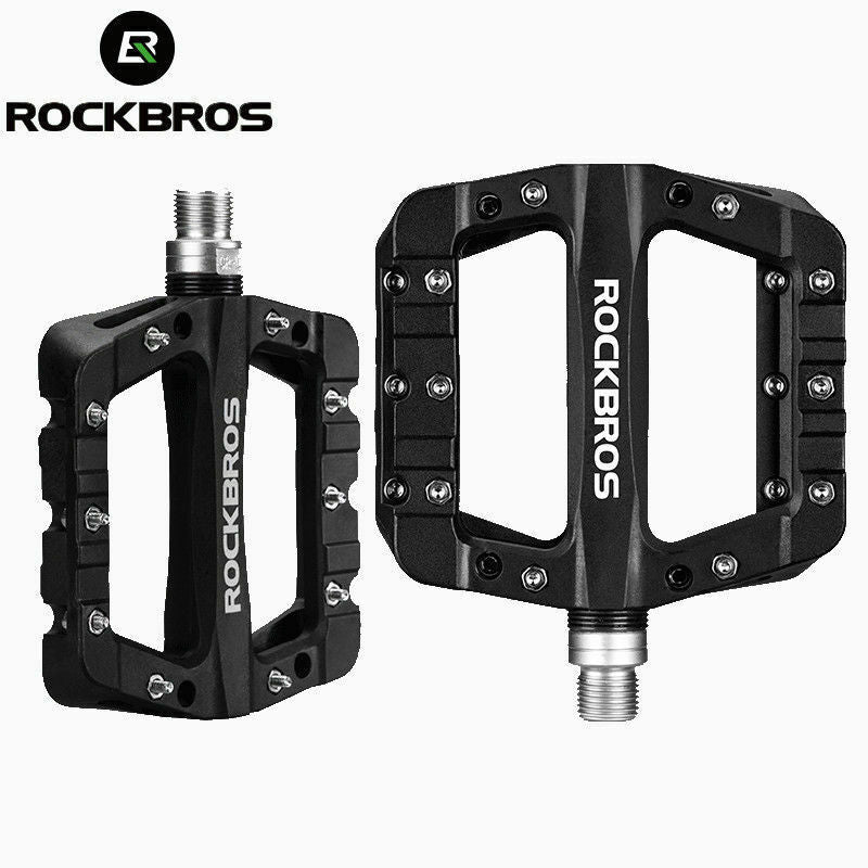 Lightweight Nylon Bike Pedals with 9/16" DU Bearings for Mountain & Road Bikes
