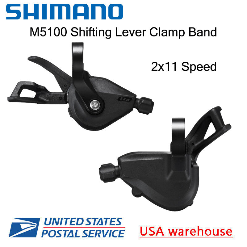 Shimano Deore 2x11 Speed Rapidfire Plus Bicycle Shifter Set with Clamp Band