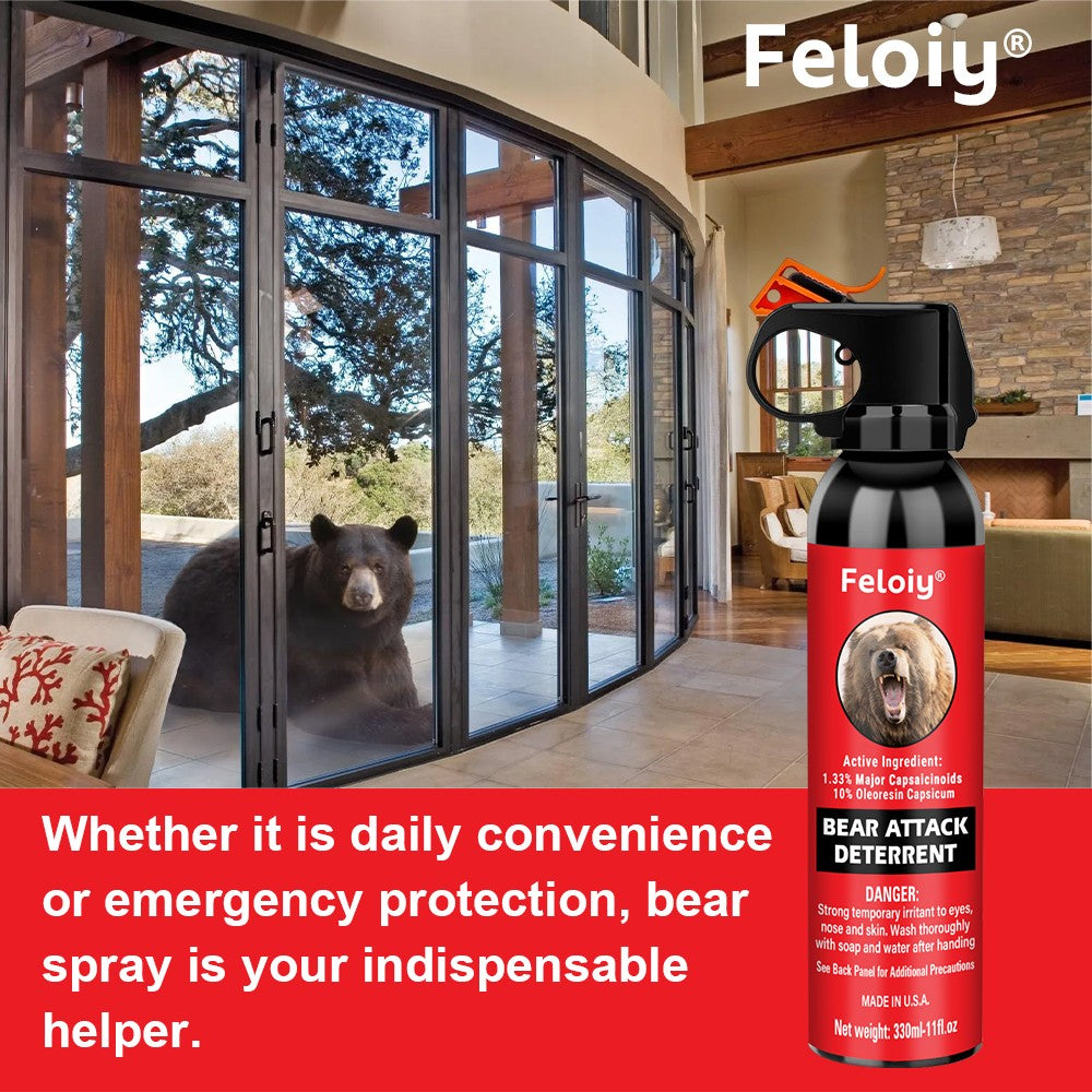 Bear Spray 11oz Personal Defense with Free - Up to 30ft Range