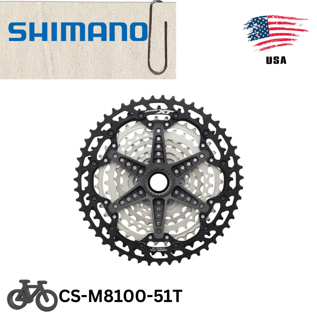 Shimano XT 12-Speed MTB Cassette 10-51T Micro Spline Wide Range Drivetrain