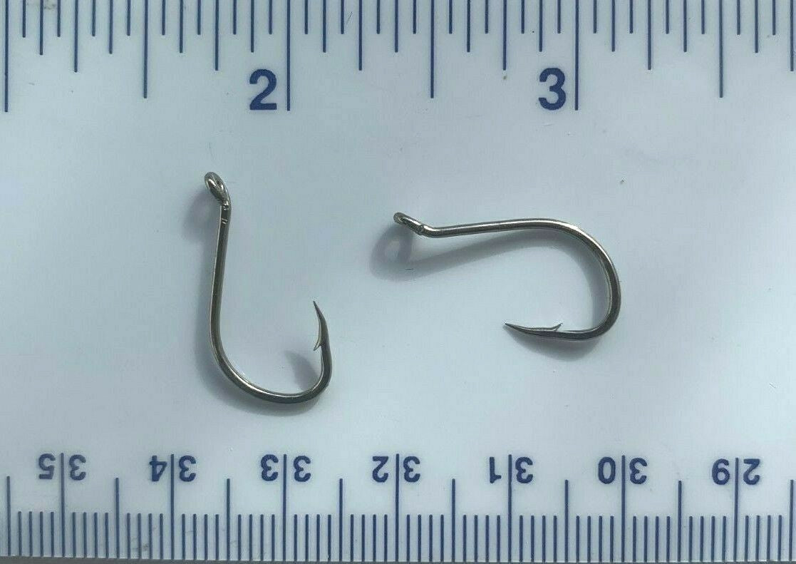 100 Super Strong Black Nickel Fishing Hooks Size 4 - Heavy Duty Octopus Hooks