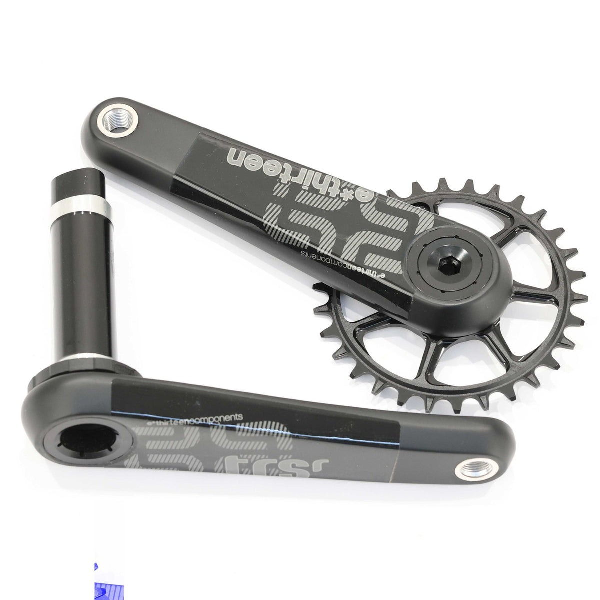 e*thirteen TRS Race Carbon MTB Crankset 175mm 30T Boost Gen 4 Black