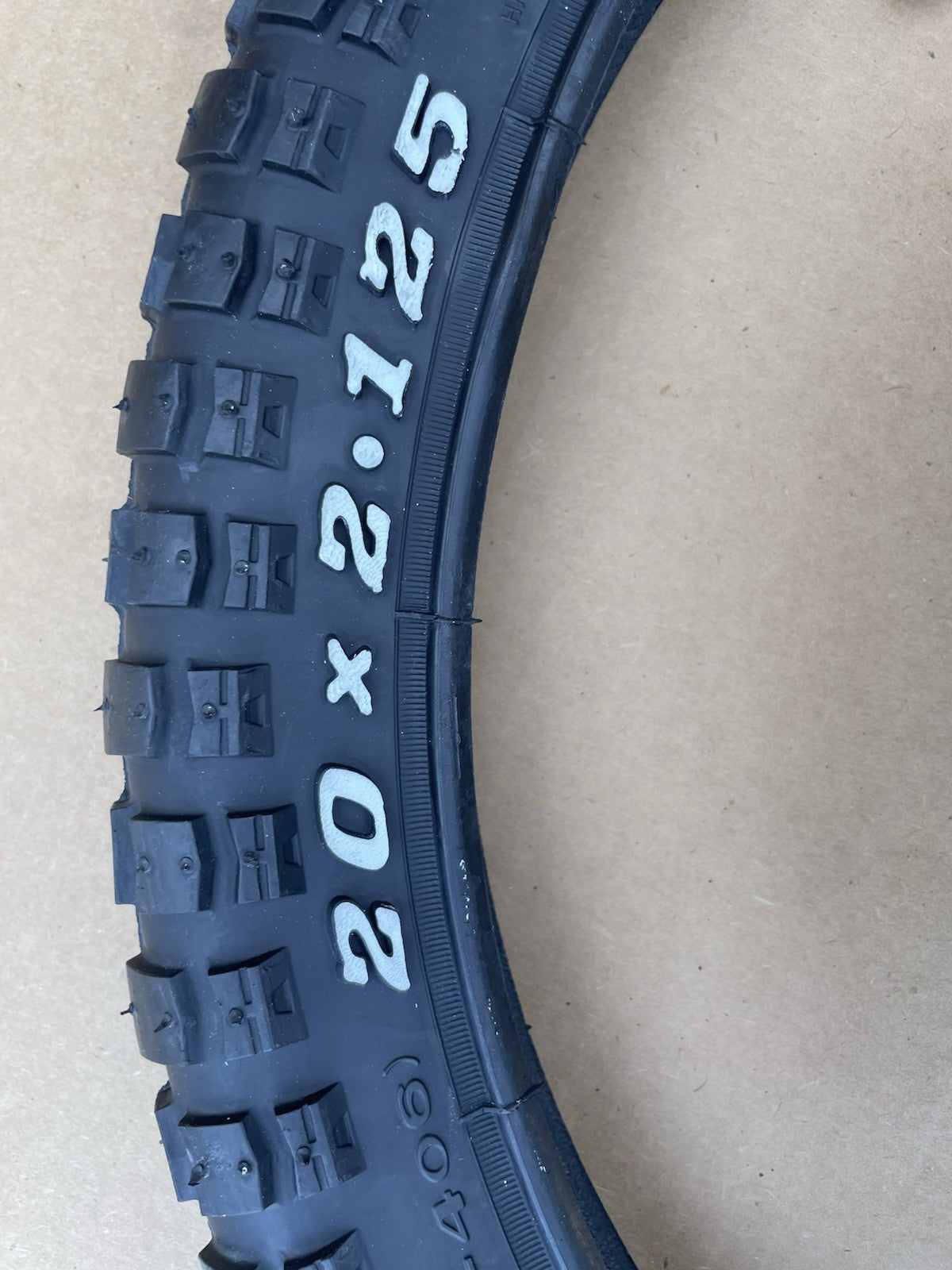 20 Inch Bicycle Tires and Inner Tubes Set for BMX and Dirt Jump Bikes - Black