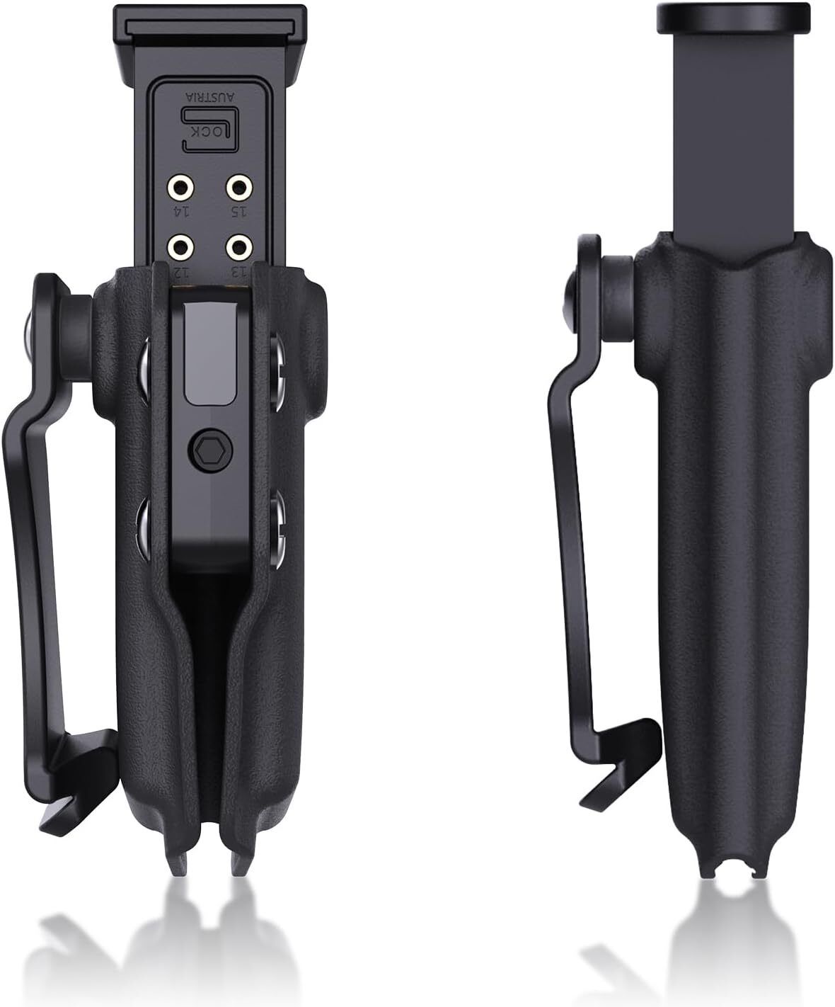 Kydex Magazine Holster for 9mm/.40/.45ACP - Ambidextrous IWB/OWB Double & Single Stack