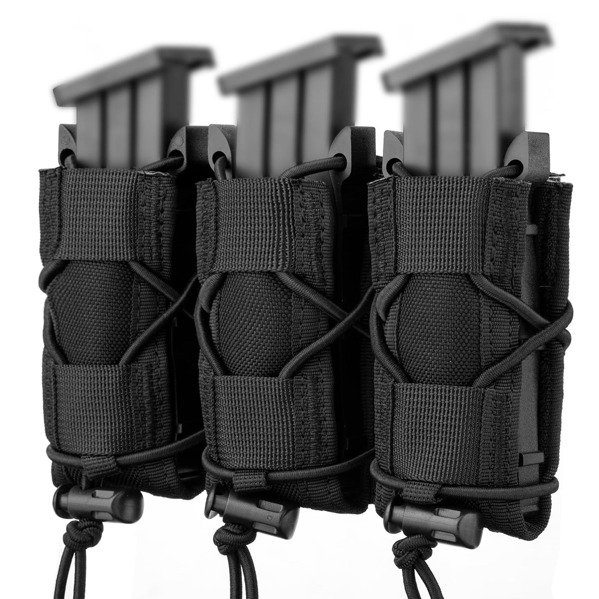 Tactical Molle Magazine Pouch for 9mm/40 Cal/45 ACP - Single, Double, Triple Options