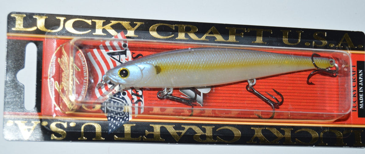 Lucky Craft Flash Pointer 115 4.5-Inch Slow Suspending Jerkbait - Chartreuse Shad