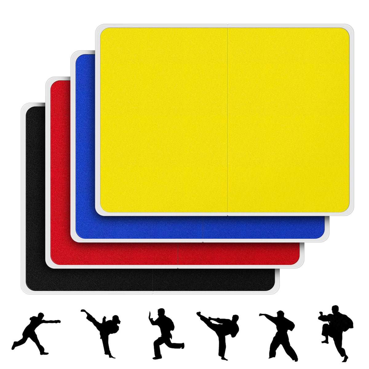 Rebreakable Martial Arts Boards Set for Karate Taekwondo Training - 4 Colors