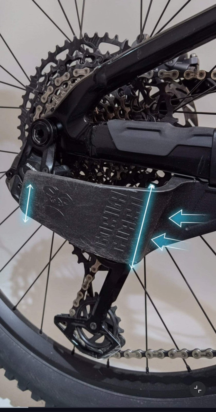 Heavy Duty MTB Derailleur Protector - Bicycle Gear Guard