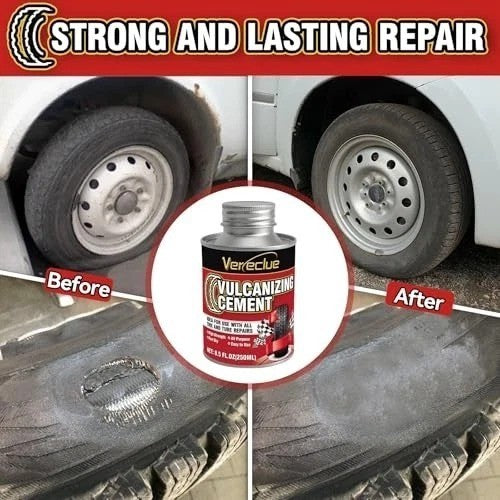 Heavy Duty Tire Repair Cement Glue 8.5Oz for Car Motorcycle Bicycle