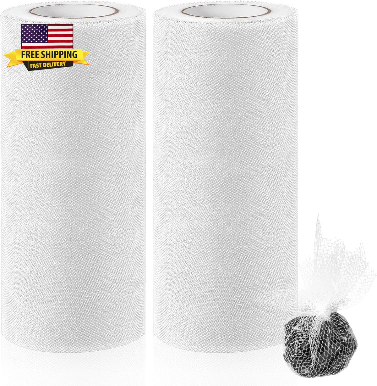 2 Rolls Fish Bait Netting Mesh for Catfish Fishing 3 Inch 72Ft Each