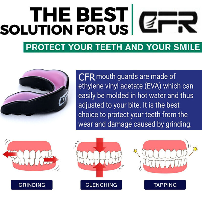 Boxing Mouth Guard Teeth Protector Gum Shield Impact Mouthpiece with Case
