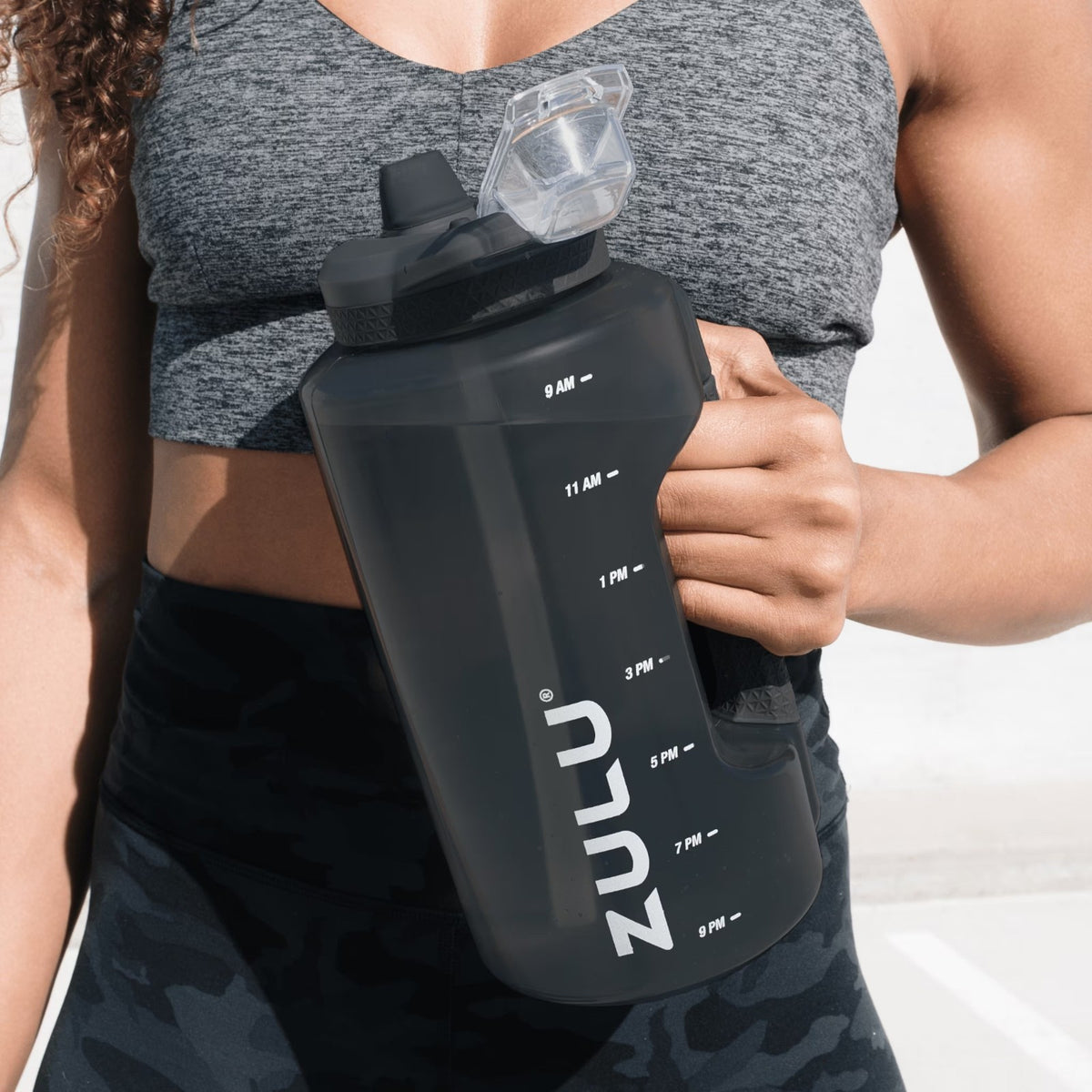 64oz Half Gallon Plastic Water Jug with Leak Proof Lid & Handle