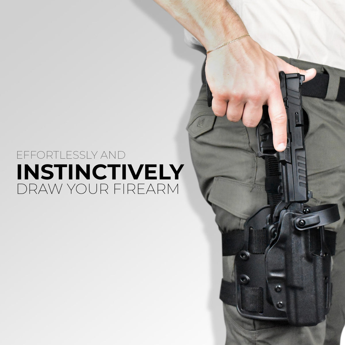 Level 2 Drop Leg Holster for Springfield Echelon 4.5 Inch Pistols - Tactical Duty & Hunting Gear