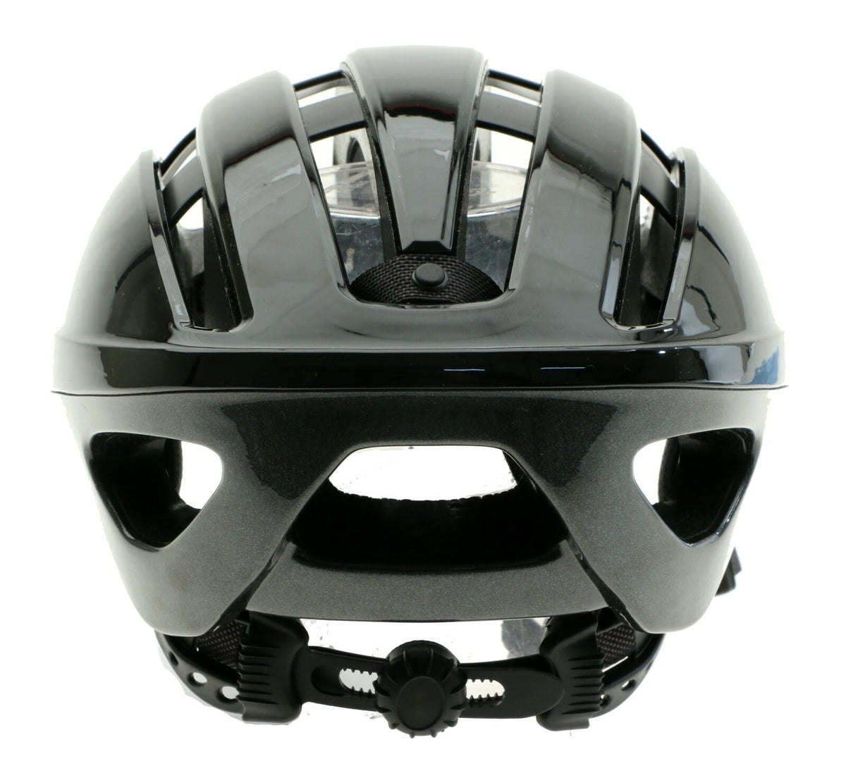 Medium Bicycle Helmet - Lightweight Road Cycling Safety Gear, Black Glossy