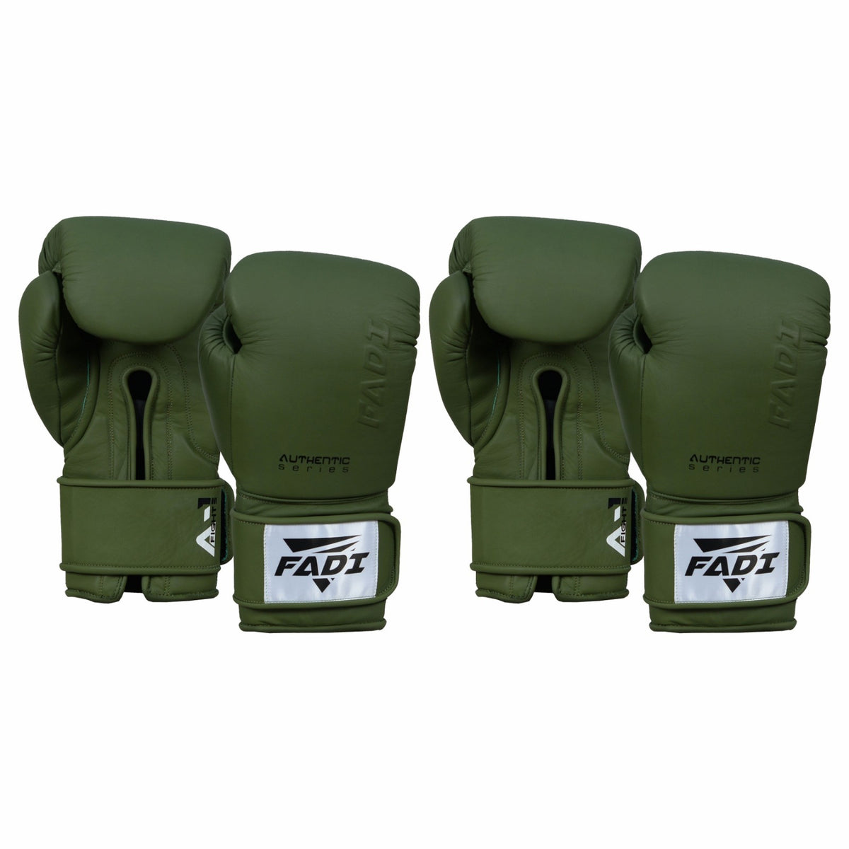 16oz Green Boxing Gloves - 2 Pairs Sparring MMA Muay Thai Gear