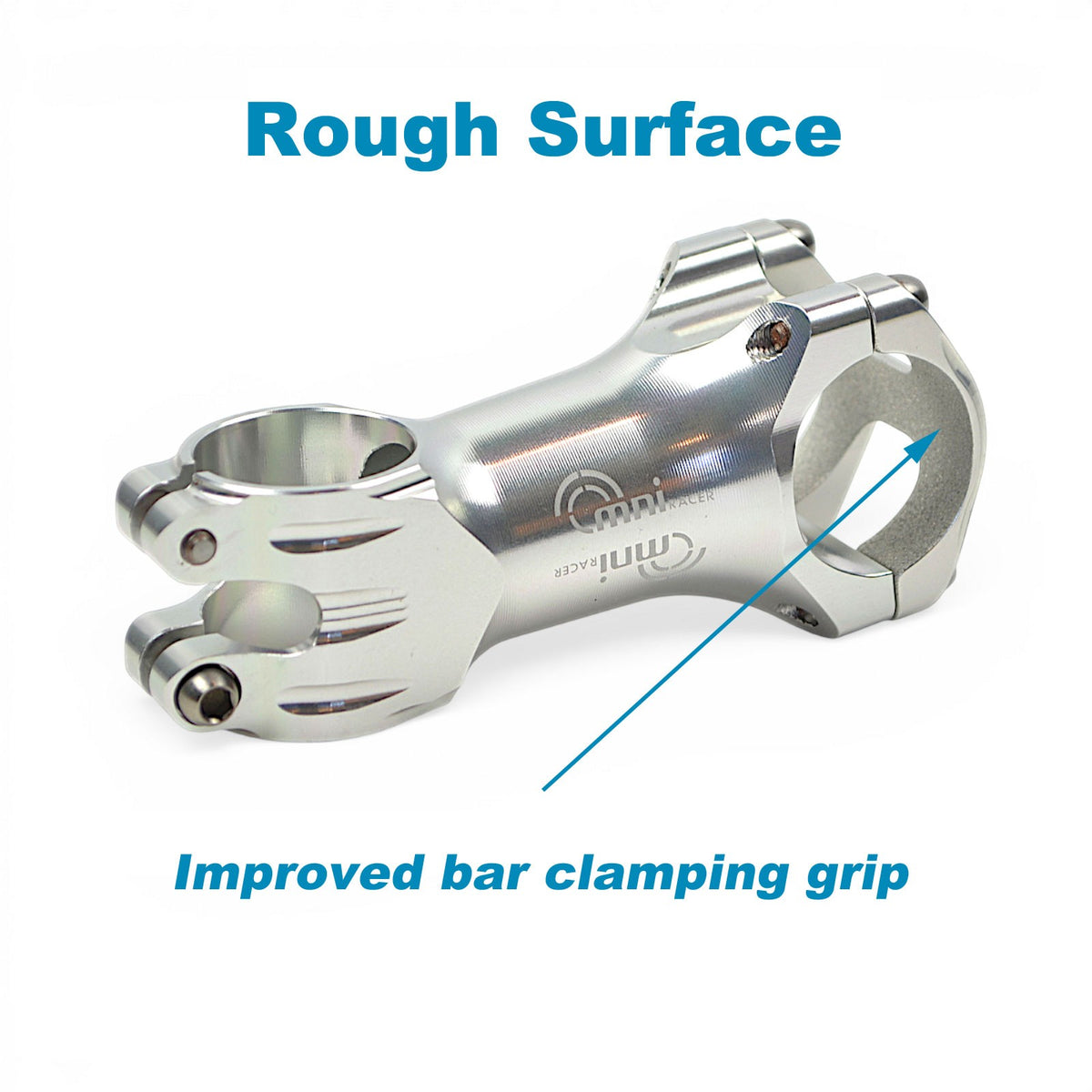 Lightweight Aluminum Bicycle Handlebar Stem 31.8x90mm with Titanium Bolts
