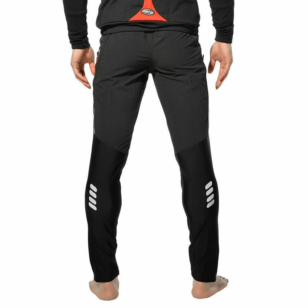 Men's Cycling Pants Reflective Hiking Trousers Quick Dry Elastic Waist