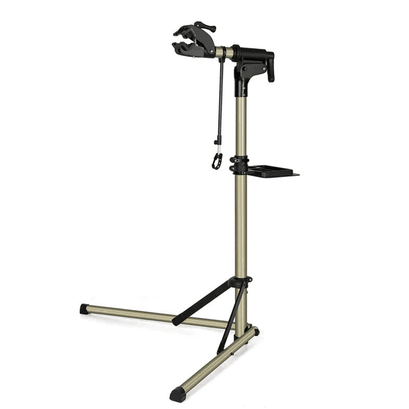 Lightweight Bicycle Repair Stand with Height Adjustment & Folding Design