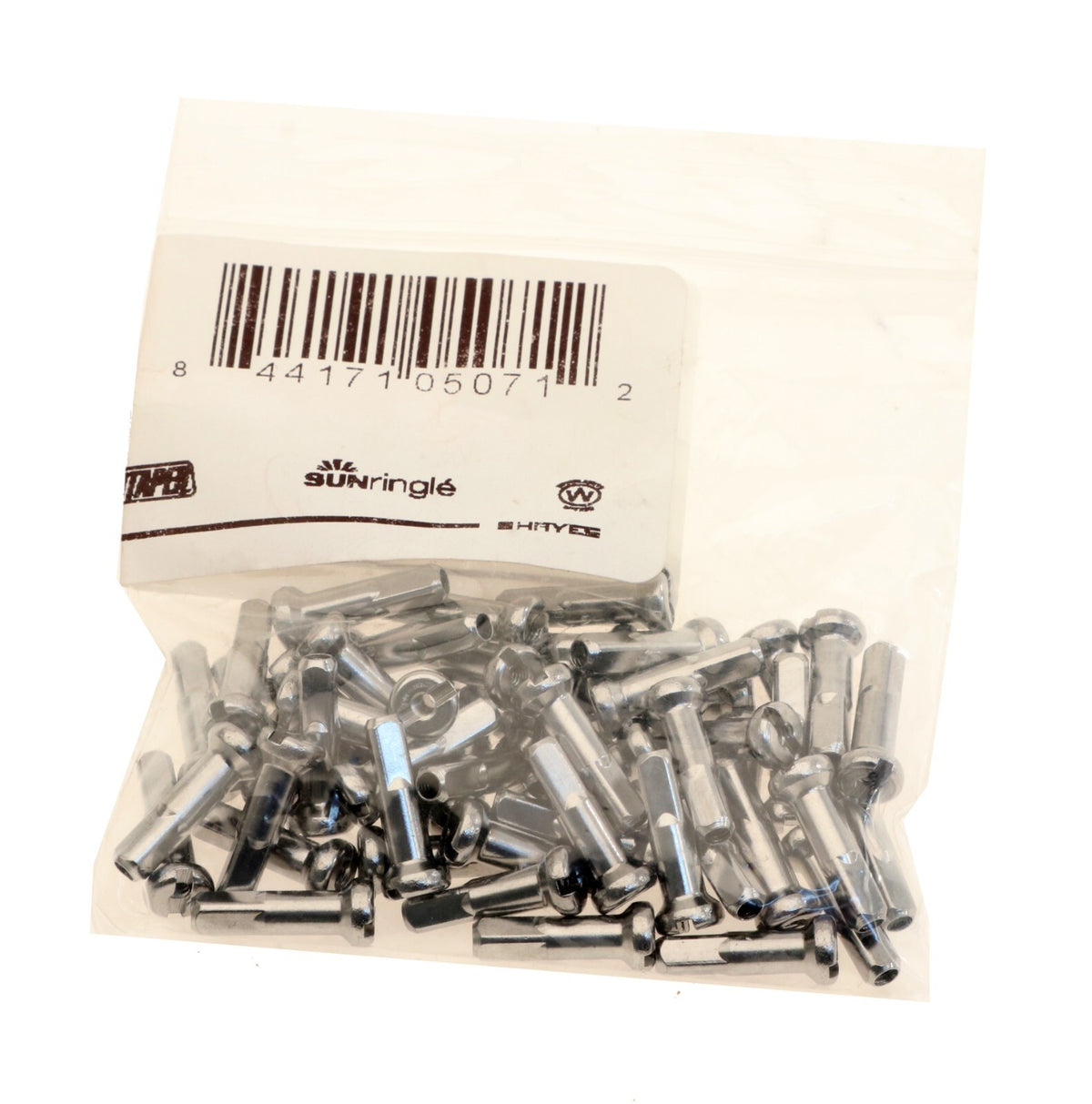 Wheelsmith Brass Spoke Nipples 14G 16mm Silver Pack of 50 Bicycle Parts