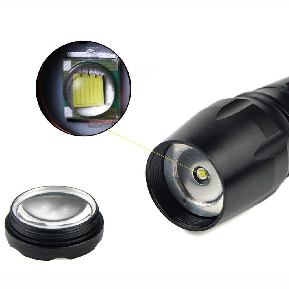 Super-Bright 90000LM LED Tactical Flashlight 2 Pack, 5 Modes, Zoomable