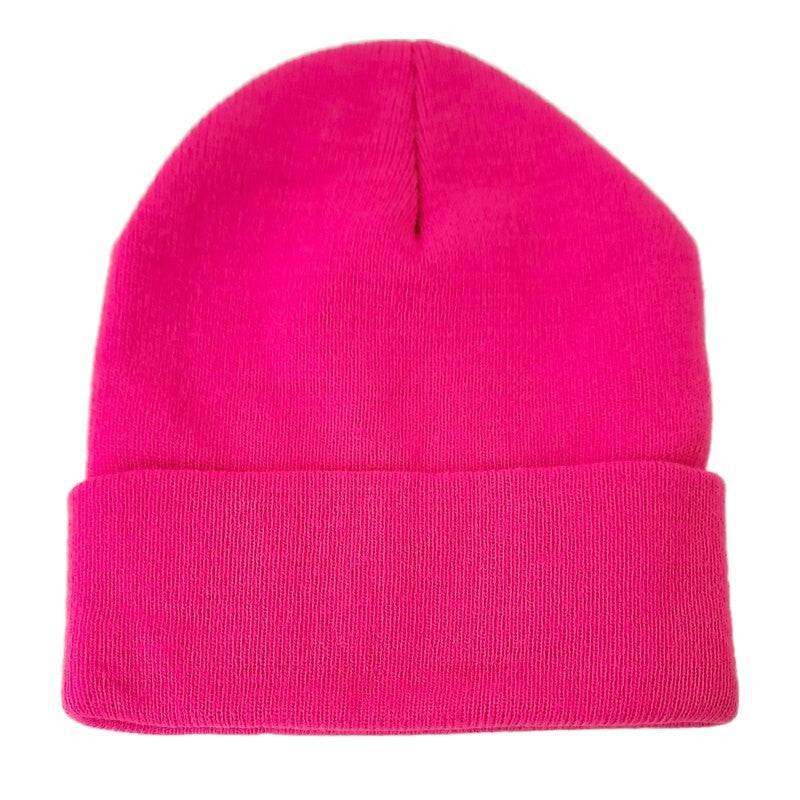 Unisex Knit Beanie Hats Bulk Pack - Soft Warm Winter Cuffed Caps