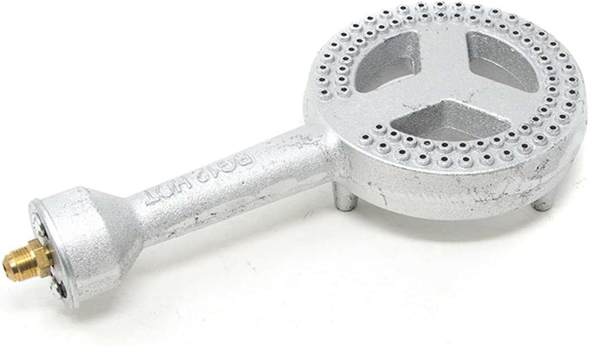 High Pressure Cast Iron Burner Head with Brass Fitting for Propane Gas