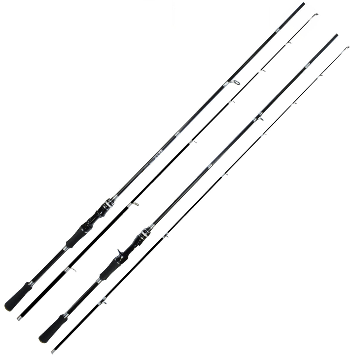 Lightweight Carbon Fiber Spinning & Casting Fishing Rods - Medium Fast Action