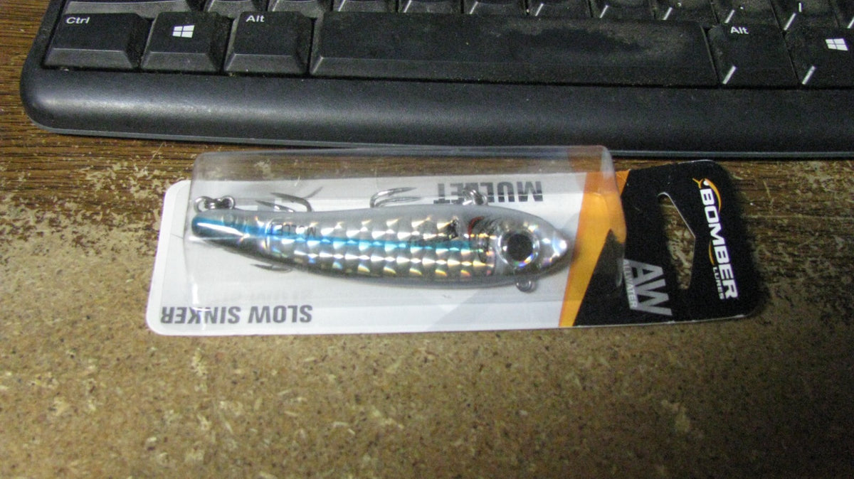 Saltwater Mullet Crankbait 5/8 oz Allwater Fishing Lure - Silver Mullet