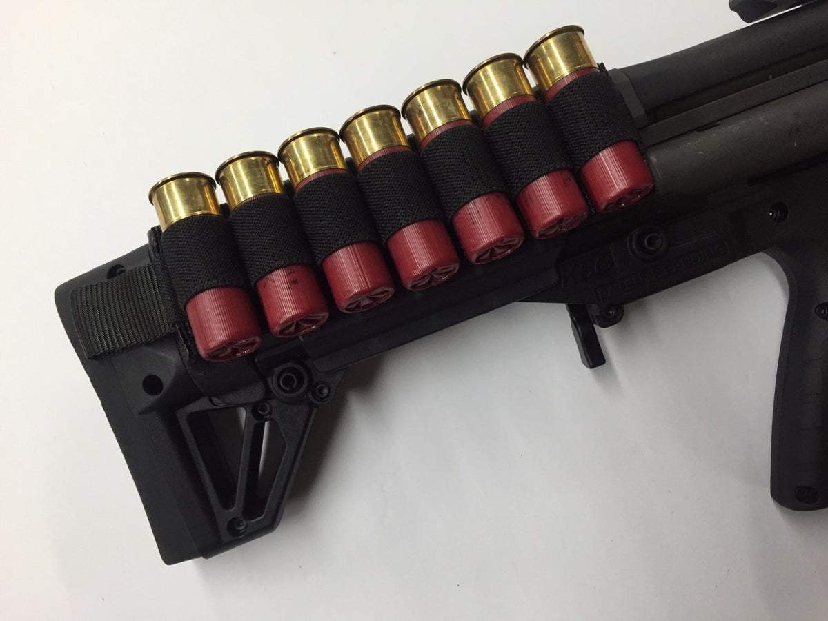 KSG Shotgun Cheek Rest & Nylon Shell Holder Combo - Snap-On, USA Made