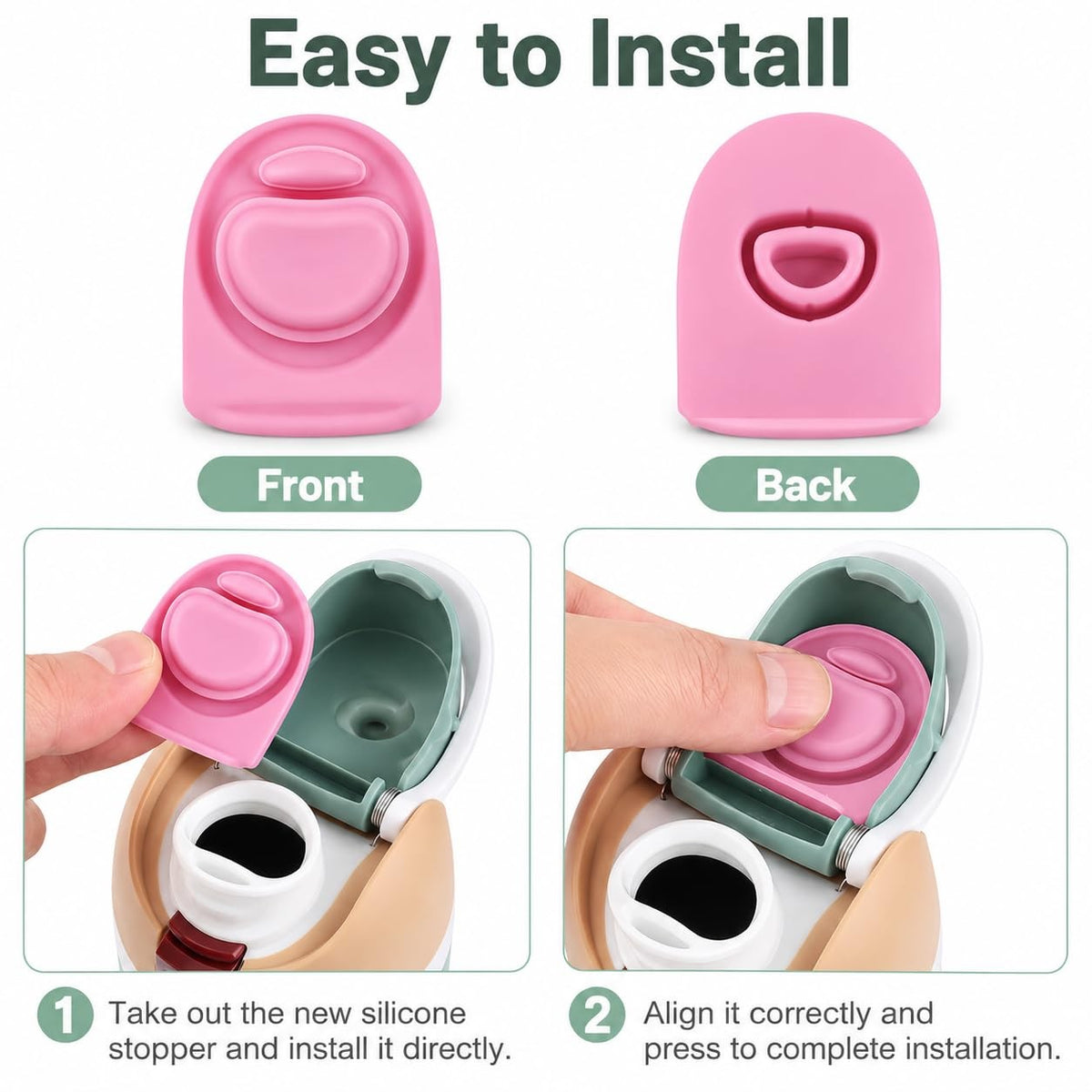 Rubber Seal Gasket for Owala Freesip Water Bottles 16/19/24/32/40oz - Multi-Color Pack