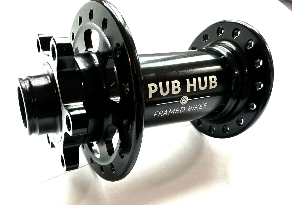 Bike Disc Hub 32H 110mm x 15mm 6-Bolt Front Sealed Bearings Black