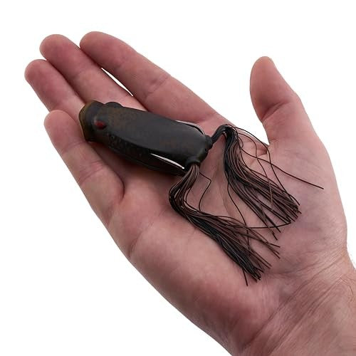 Fishing Frog Lure Popping Green Pumpkin Hollow Body Bass Bait