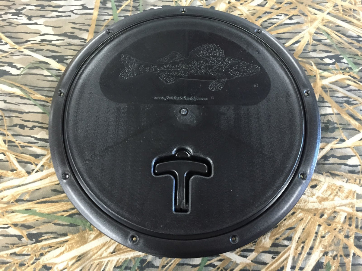 Ice Fishing Hole Cover Set 6 Pack - Recessed Handle & Secure Locking, 13.2-inch Diameter