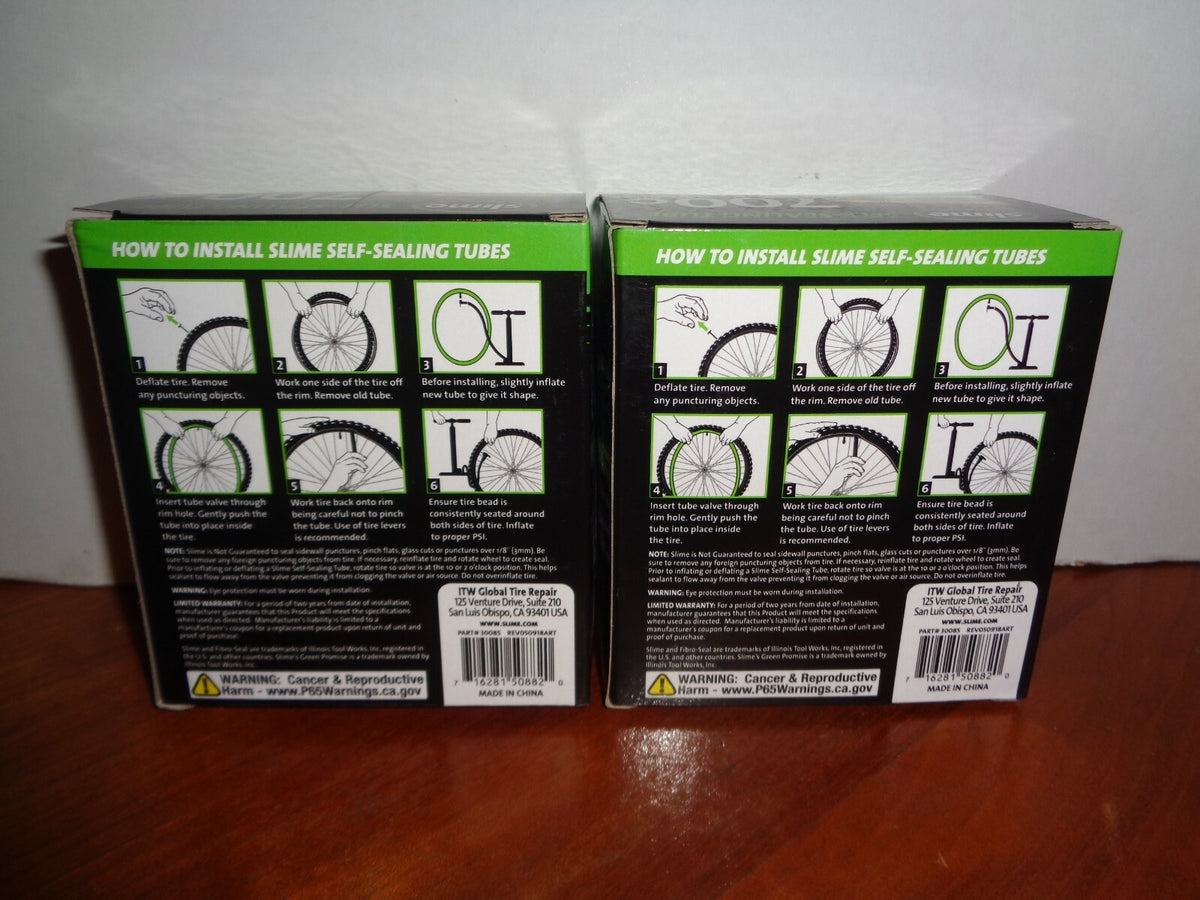 2 Pack Bicycle Inner Tubes 700c Extra Strong Self Sealing with Presta Valve 19-25mm