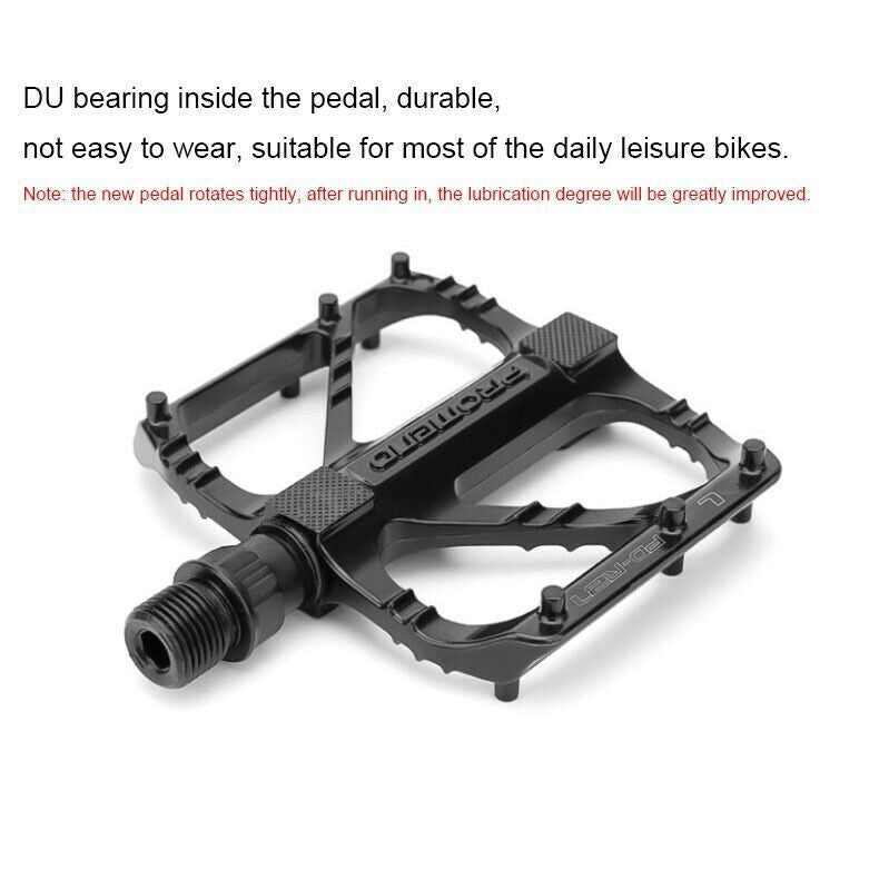 2PCS Mountain Bike Pedals Aluminum Non-Slip MTB Pedals 9/16"