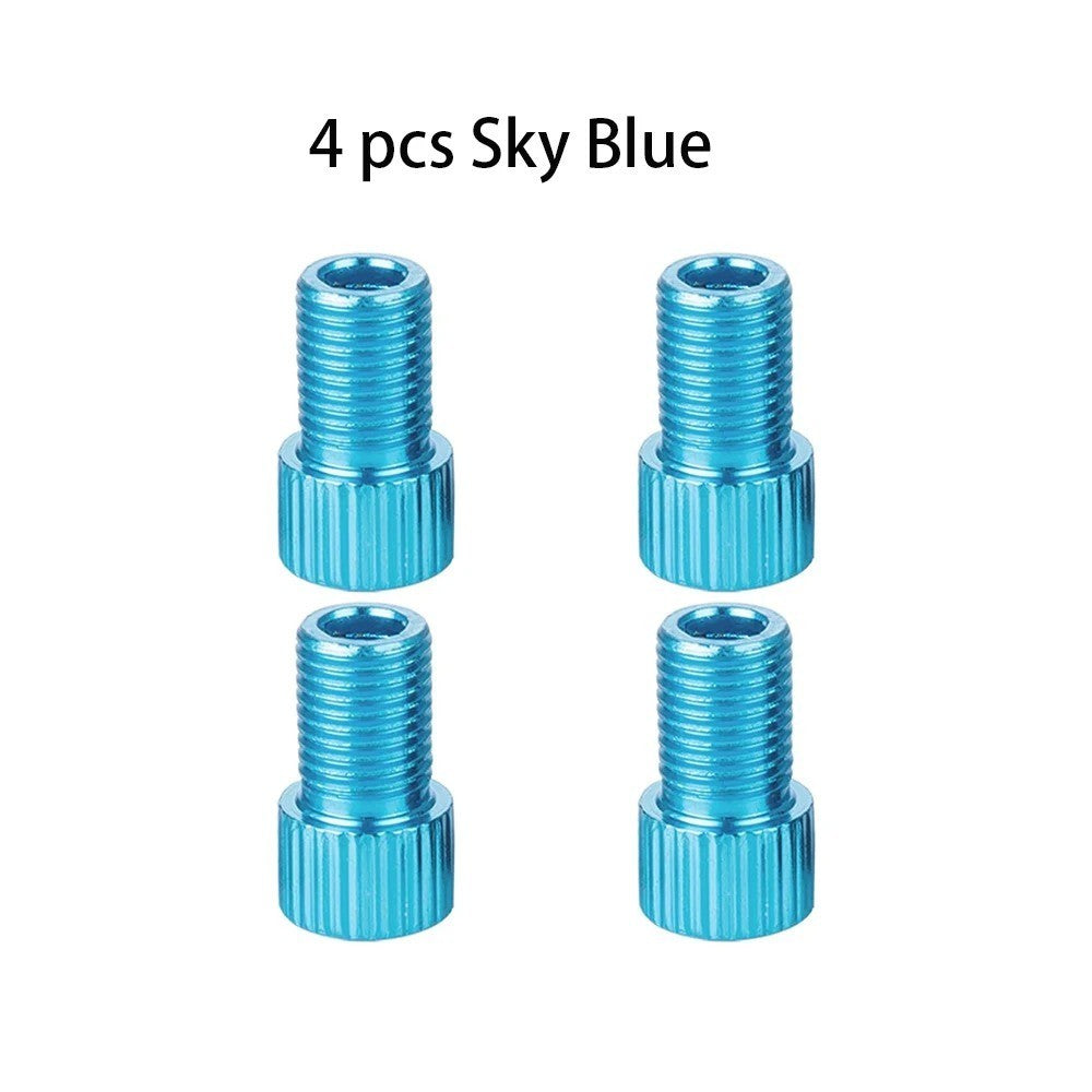 10 Color Presta to Schrader Valve Stem Adapter for Bicycle Tires