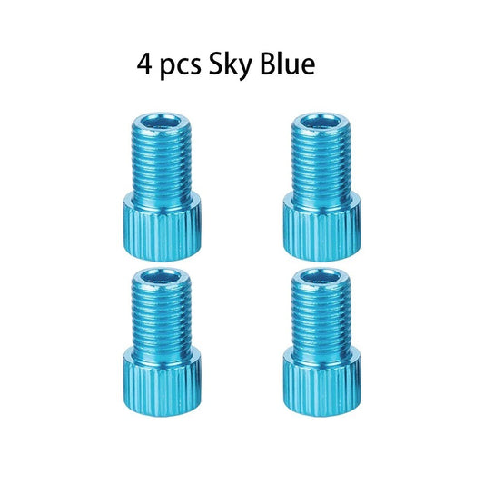 10 Color Presta to Schrader Valve Stem Adapter for Bicycle Tires