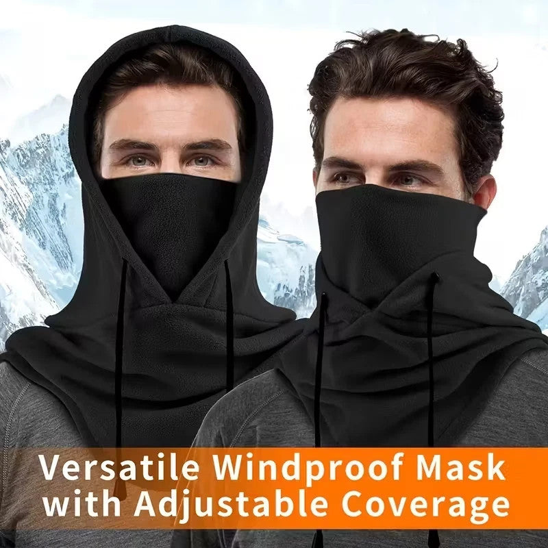 Full Face Ski Mask with Windproof Fleece Neck Warmer for Winter Cold Weather