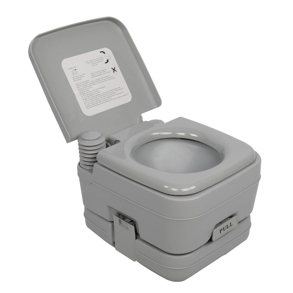 Portable Camping Toilet 2.8 Gallon 10L Flush Outdoor Travel Potty