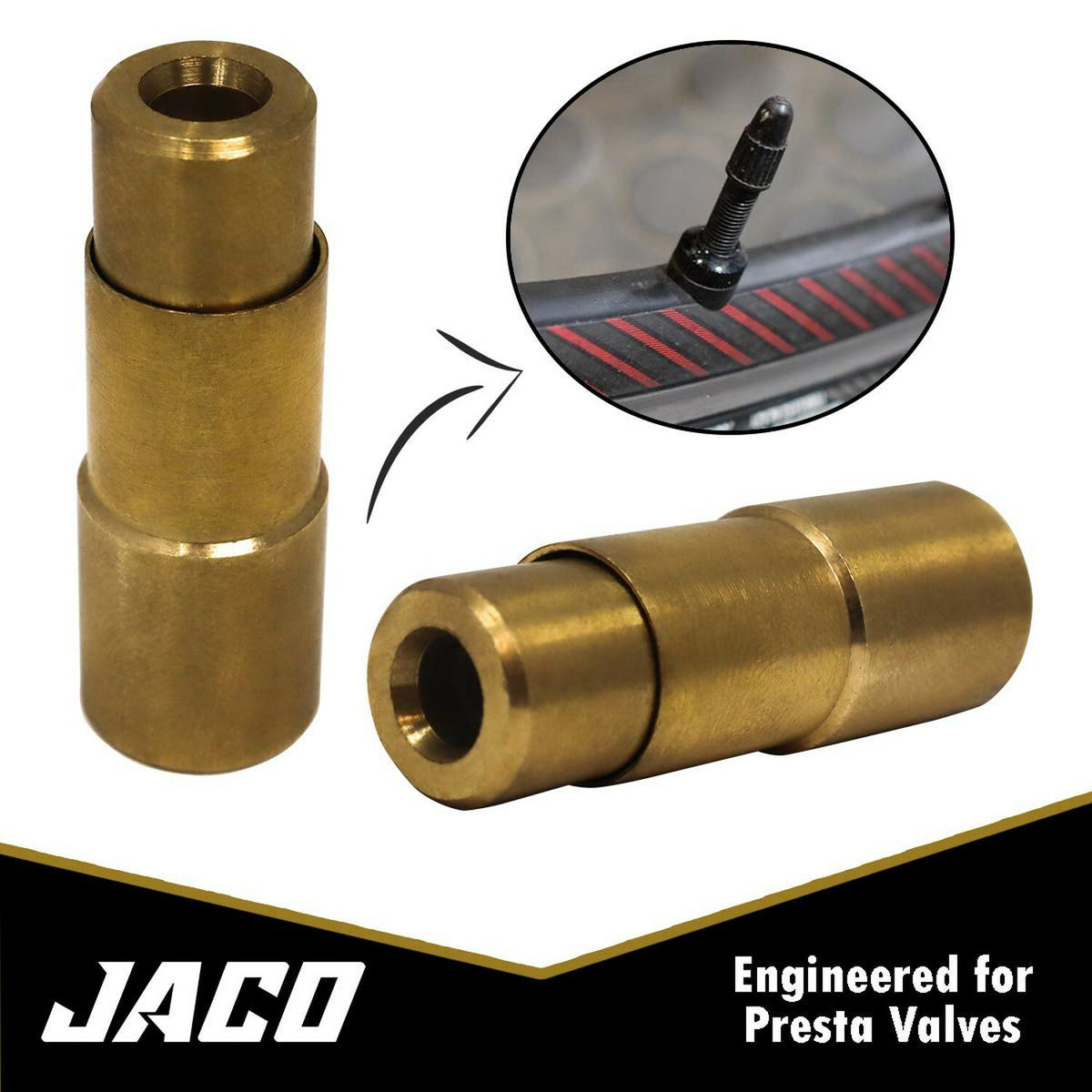 Presta Valve Tire Air Chuck - Brass 1/4" NPT Fitting for Bicycle & Air Compressor