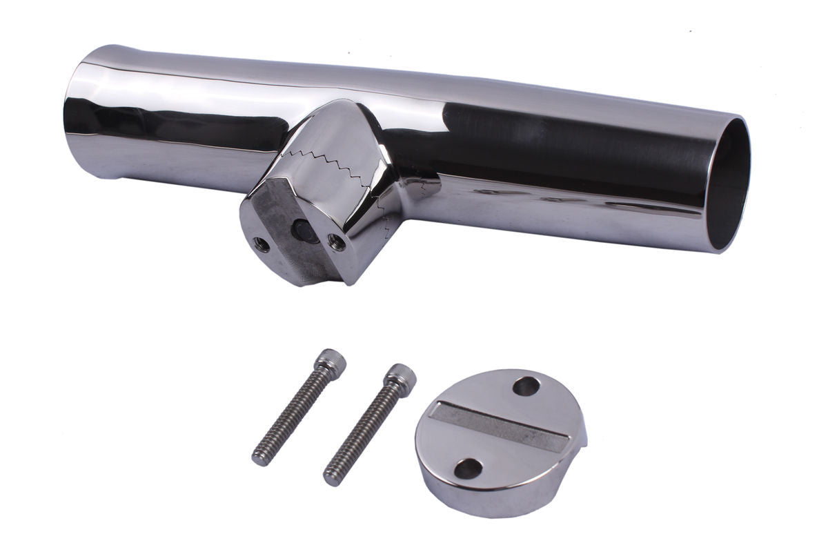 Marine Stainless Steel Boat & Yacht Clamp Fishing Rod Holder 7/8-1 Inch Rail Mount