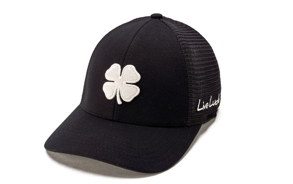 Black Clover Lucky #24 Heather Black Fitted Golf Hat S/M