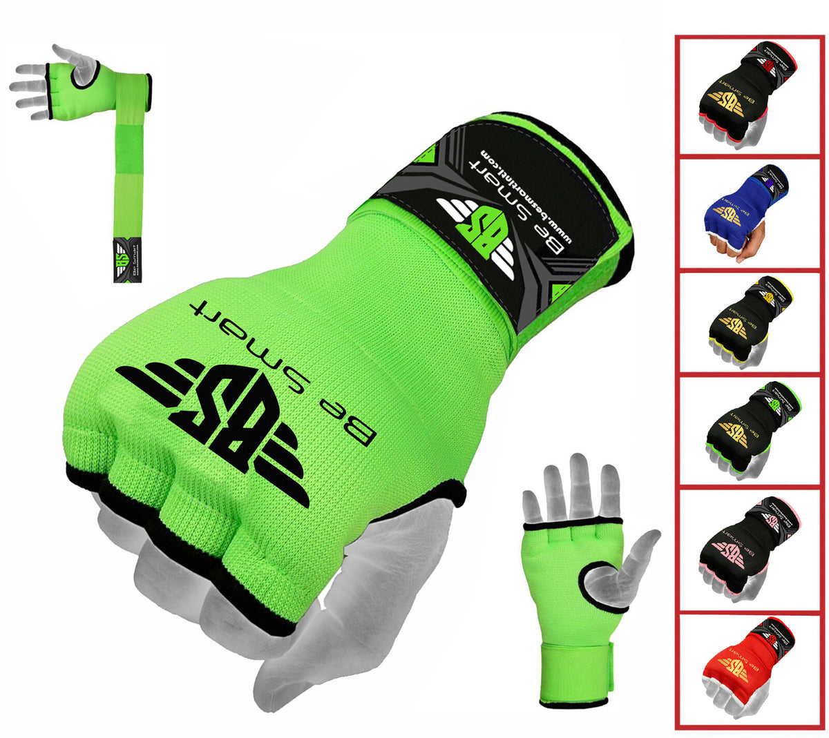 Boxing Hand Wraps Gloves with Padded Knuckles MMA Kickboxing Gloves