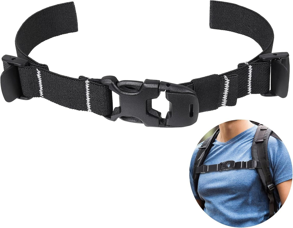 Heavy Duty Adjustable Backpack Chest Strap Elastic Add-On