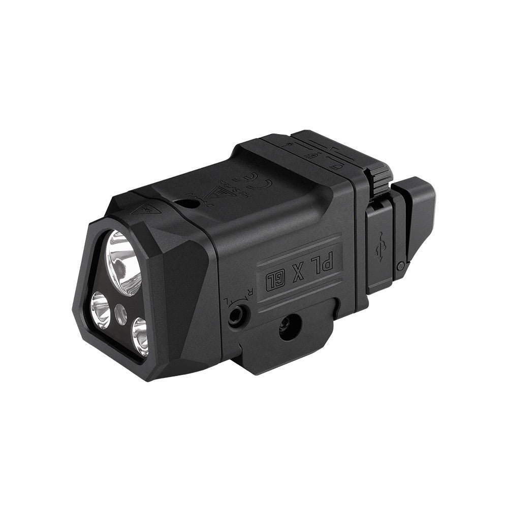 3-in-1 Rail-Mounted Tactical Light with Green Laser, Flood & Spot Brightness