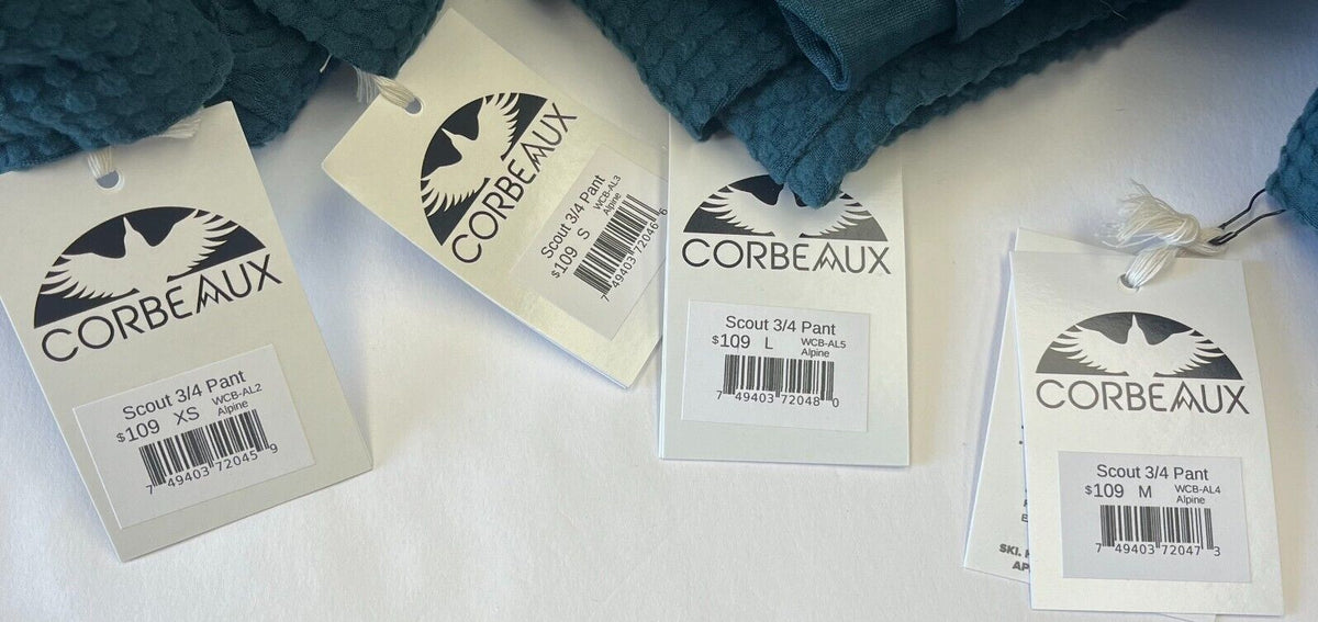 Corbeaux Scout 3/4 Base Layer Pants - Lightweight Breathable Ski & Activewear