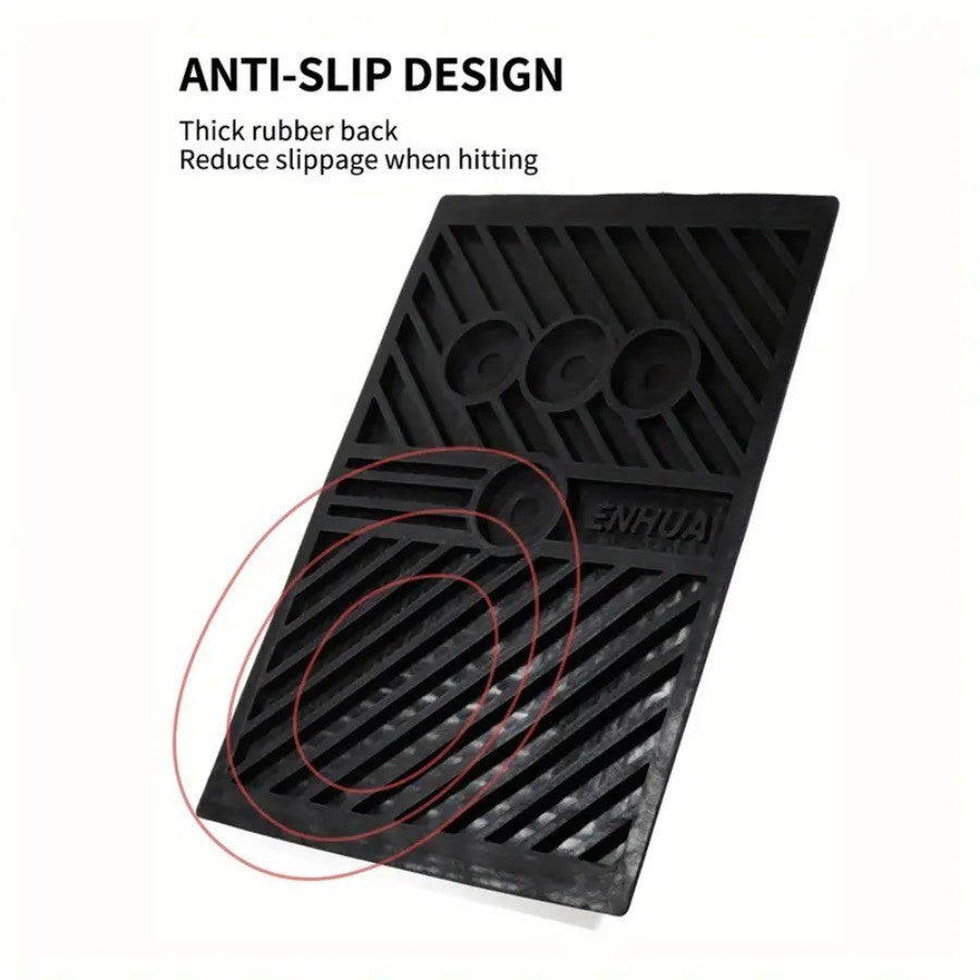 Golf Swing Training Mat with Ball Impact Feedback and Anti-Slip Base
