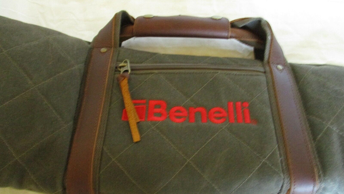 Benelli Lodge 53-Inch Olive Gun Case - Waxed Cotton Rifle Storage