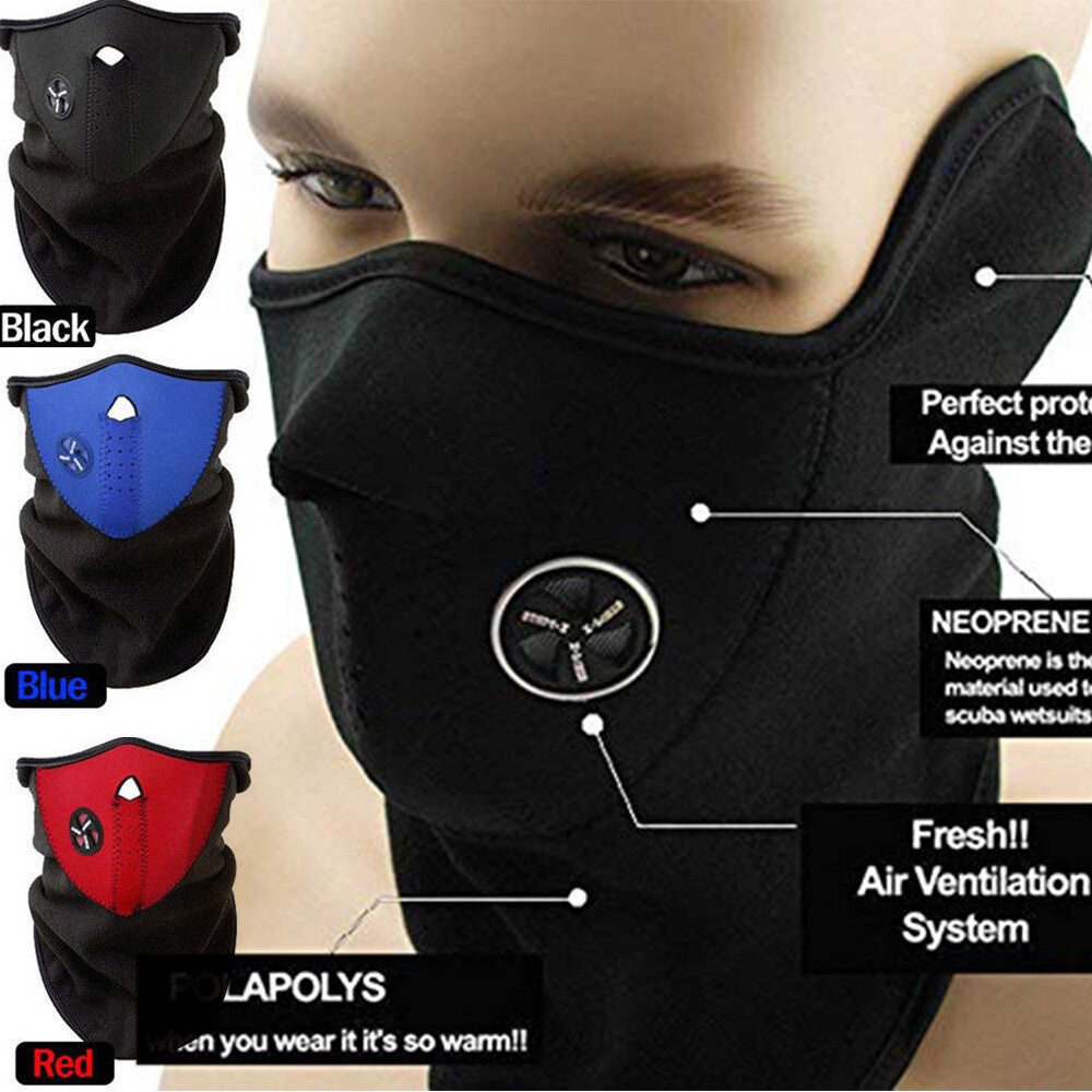 Thermal Half Face Mask for Skiing, Motorcycle & Outdoor Winter Activities